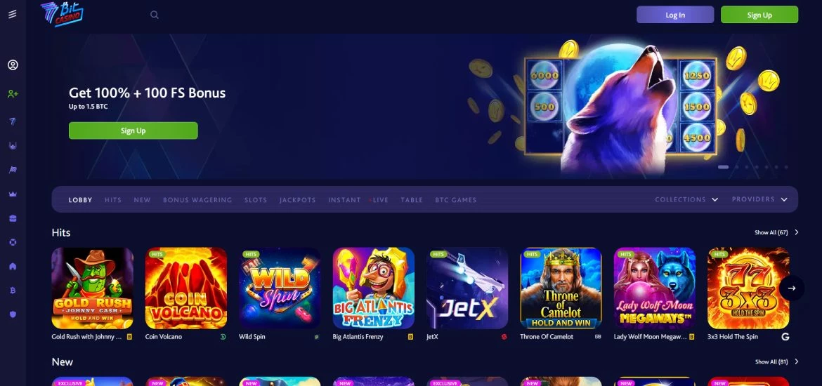 7bit casino main page