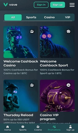 vave casino mobile