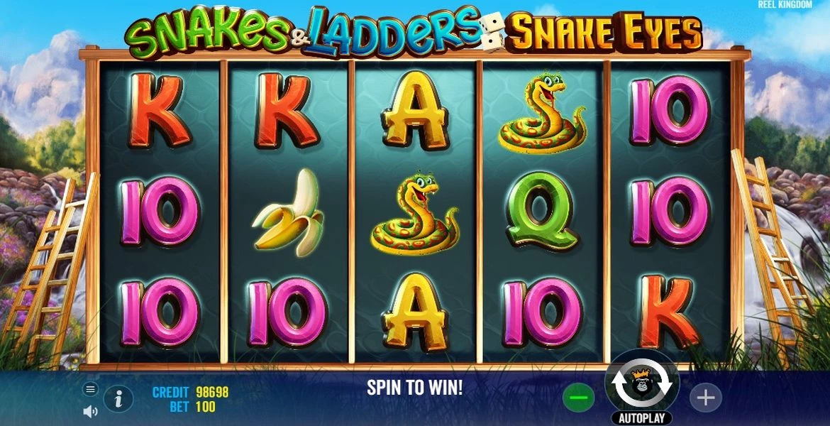 Play in  Snakes & Ladders Snake Eyes by Pragmatic Play for free now | MyCasinosGuide