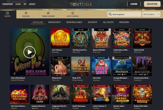 Review of Tortuga Casino Canada - Login & Sign Up Bonus 655